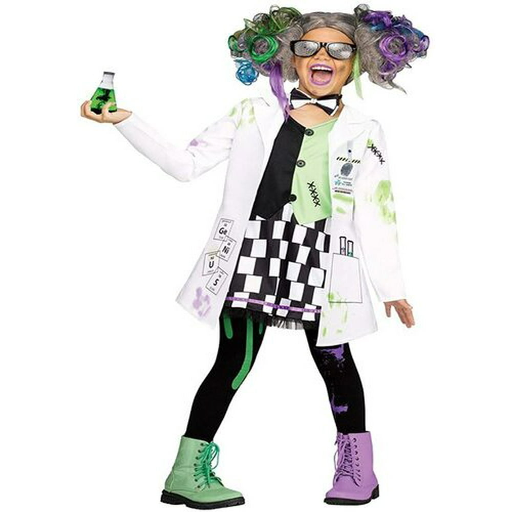 Girls Mad Scientist CostumeL