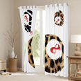 thumbnail image 3 of Homewish Teens Leopard Print Billiards Curtains Pack of 2 (42x84 Each),Sport Game Curtains Blackout,Red White Brown Bedroom Curtains,Lightweight Room Decor, 3 of 6