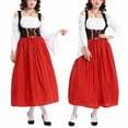 thumbnail image 5 of SwiftWear Women's Oktoberfest Beer Festival Costume - Long Sleeve Dress with Headwrap (S-XL) | Halloween Cosplay, Renaissance Fair, 5 of 5