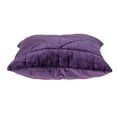 thumbnail image 3 of Nassau Collection Tuffed Velvet Quilt Geometric Stitched Square Throw Pillow - 20" - Purple, 3 of 6