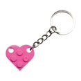 thumbnail image 1 of Couple Heart Keychain Set Brick Heart Keychain For Boyfriend Girlfriend Xmas Gifts, 1 of 4