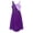 Purple, variant on YIZYIF Kids Girls Irregular High-Low Lyrical Dance Dress Hollow Back Gymnastics Leotard Costume