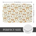 thumbnail image 2 of Pofeuu Cartoon Corgi Print Flannel Doormats Rug16"x24"Rug Washable Doormats Indoor Outdoor Rugs for Layered Front Door Mats, Porch, Kitchen, Entryway, 2 of 7