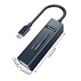 thumbnail image 2 of Répartiteur USB T YpeC Hub Mini Station d'Accueil USB Alliage d'Aluminium Accessoires Informatiques Station d'Accueil Hub 3.0, 2 of 3