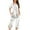 White, variant on MuZeFu Two Piece Sets for Women Lounge Sets for Women 2 Piece Pants 2PC Women's Solid Color V Neck Lace Splicing Short Sleeve Sleepshirt And Pants Sets Loungewear Pajamas With Pockets