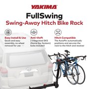 Yakima Premium FullSwing Swing Away Bike Rack with ZipStrips, Universal Fit, Multicolor