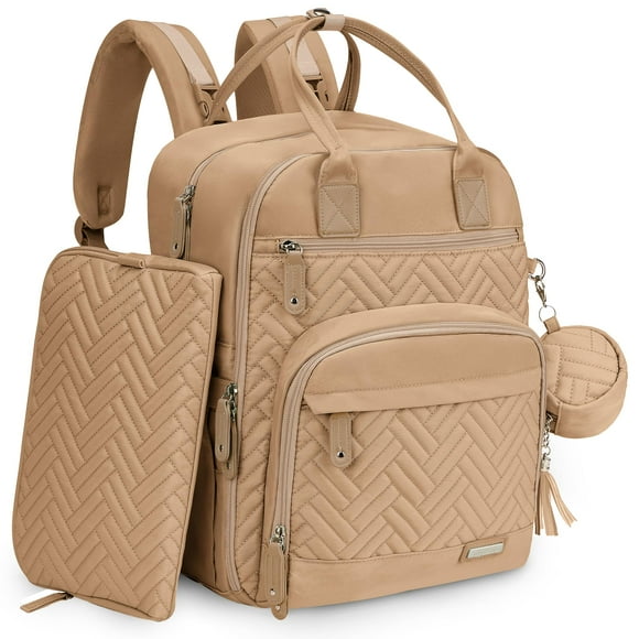 Mochila para pañales, kit impermeable 4 en 1, color caqui