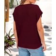 thumbnail image 2 of PRETTYGARDEN Womens Spring Tops Summer Shirts Crochet Cap Sleeve Sweater Pullover Cute Crew Neck Beach Cover Ups, 2 of 8