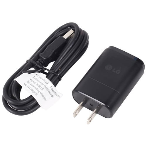 LG 2-in-1 Rapid Home Wall Travel Charger USB Adapter Cable Compatible With Alcatel Evolve 2, Elevate, Conquest, Cingular Flip 2, Allura - ASUS ZenFone 2E 2, PadFone X mini - Blackberry Z30 Z10