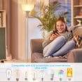 thumbnail image 3 of Lámpara de pie Coucrek 178 cm LED, pantalla blanca, gris, 3 of 6