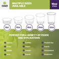 thumbnail image 5 of CIAO! 16OZ Polypropylene Clear Deli Container Matching Lids Sold Separately (Case of 500), 5 of 10