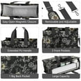 thumbnail image 4 of Canvas Tote Bag for Women with Compartments, Large Cute Floral Teacher Student Shoulder Bag Nurse Purses Crossbody Bags Work Laptop Book Bag Satchels Handbags, 4 of 6
