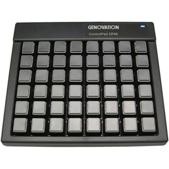 Genovation 48 Key USB Controlpad Hotkeys - Black
