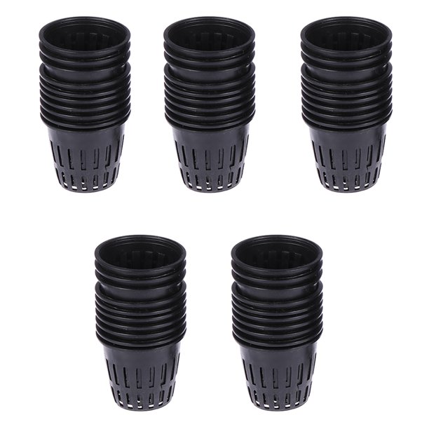 Net Pots Mesh Pot Hydroponic Plant Cup Cups Garden Grow Slotted Orchid