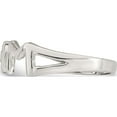 thumbnail image 3 of Sterling Silver & Cz Polished Mom Ring (Size 6) Made In India qr2772-6, 3 of 5