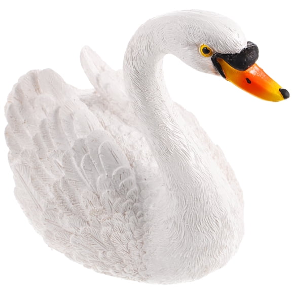 MLINS  Small Pond Statue Fountain Floating Swan Ornaments