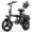 Black, variant on ASKGO Electric Bike for Adults Teens, 750W Peak Folding Ebike, 25MPH & 25/40 Miles Range, 14" Commuting Ebike with Dual Suspension & Dual Brake, 3-Speed Modes, Portable Electric Mini Bike