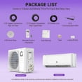thumbnail image 5 of Ductless Mini Split Air Conditioner & Heat Pump, 9000 BTU, 20 SEER2, WiFi Remote Control, Complete Installation Kit, 208-230V, Cools 450 Sq.Ft, 5 of 7