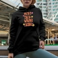thumbnail image 2 of Prove Them Wrong Babe Quote & Flowers Art Merch Gift, Black Hooded Sweatshirt or Hoodie, Medium, 2 of 5