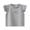 Gray, variant on Bovxnpu Girls Short Sleeve T Shirts Kids Summer Tops Solid Ruffle Sleeve Cotton Crew Neck Casual Girls Tees