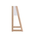 thumbnail image 4 of Furniture of America Asher Secretary Desk in White and Natural Wood with Drawer, 4 of 4