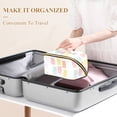 thumbnail image 3 of FORMRS Makeup Bag Travel Cosmetic Organizer for Women Fold Flat Zipper Pouch with Handle, Cute Gummy Bears Pattern, 3 of 8
