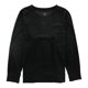 thumbnail image 2 of Sudadera de terciopelo Karen Scott para mujer negro extragrande, 2 of 2