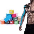 thumbnail image 4 of 2 Pcs 5m Autocollants de Kinésiologie Imperméables pour Sports Bandage Athlétique Protecteur de Récupération Mcomcle Sangle Soulagement de la Douleur Tennis Gym, 4 of 6