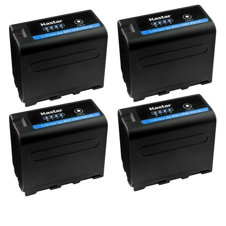 Kastar NP-F970 PRO Battery 4-Pack Replacement for GVM LED480 LED520 LED672 LED896 Other LED Video Lights, LED Video Light CN-126 CN-160 CN-216 CN-304 CN126 CN160 CN216 CN304 VL600 YN300 LED Light