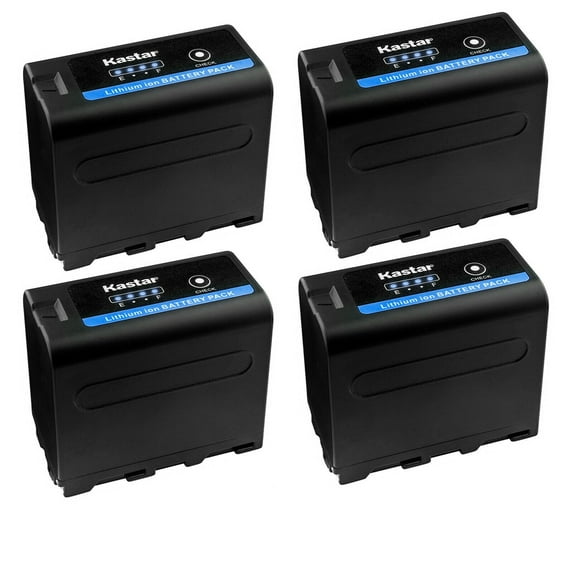 Kastar NP-F970 PRO Battery 4-Pack Replacement for GVM LED480 LED520 LED672 LED896 Other LED Video Lights, LED Video Light CN-126 CN-160 CN-216 CN-304 CN126 CN160 CN216 CN304 VL600 YN300 LED Light