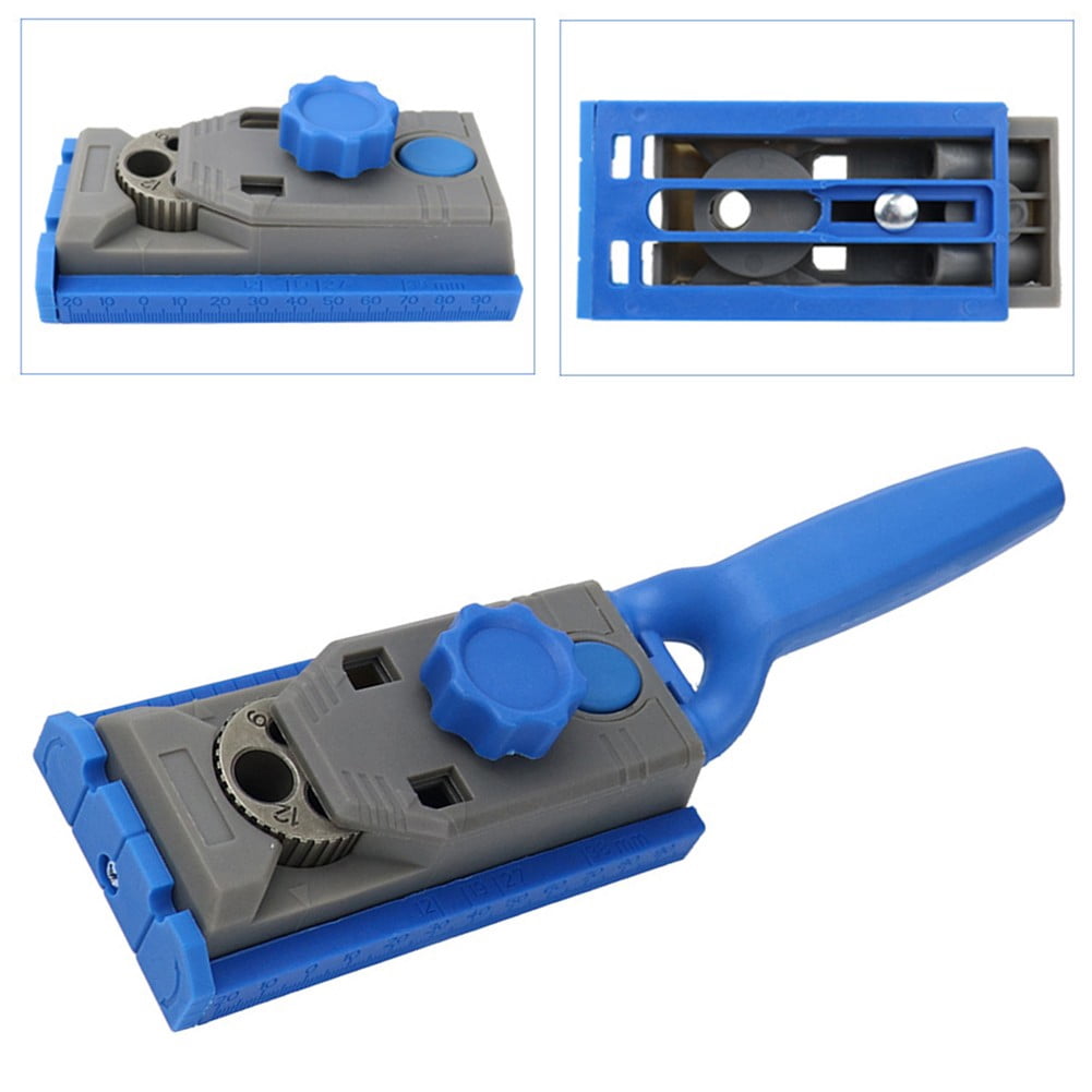Woodworking Pocket Hole Jig Drill Locator Pilot Wood Drilling Dowelling Hole