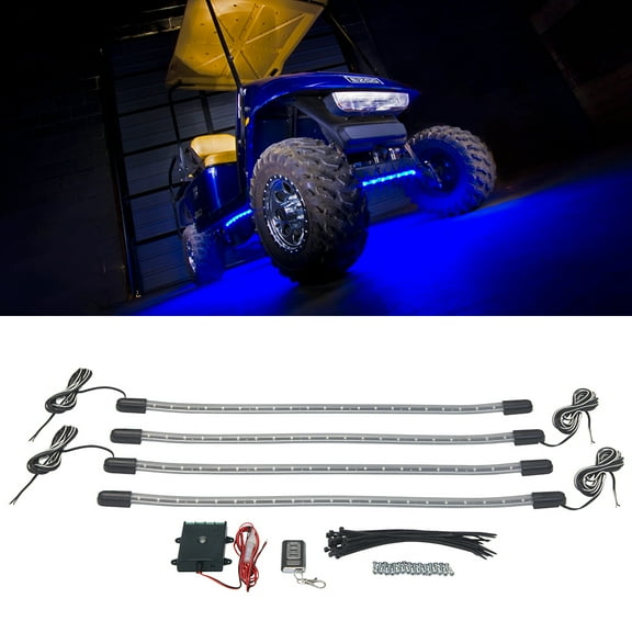 LEDGlow Blue LED Golf Cart Underbody Underglow Light Kit