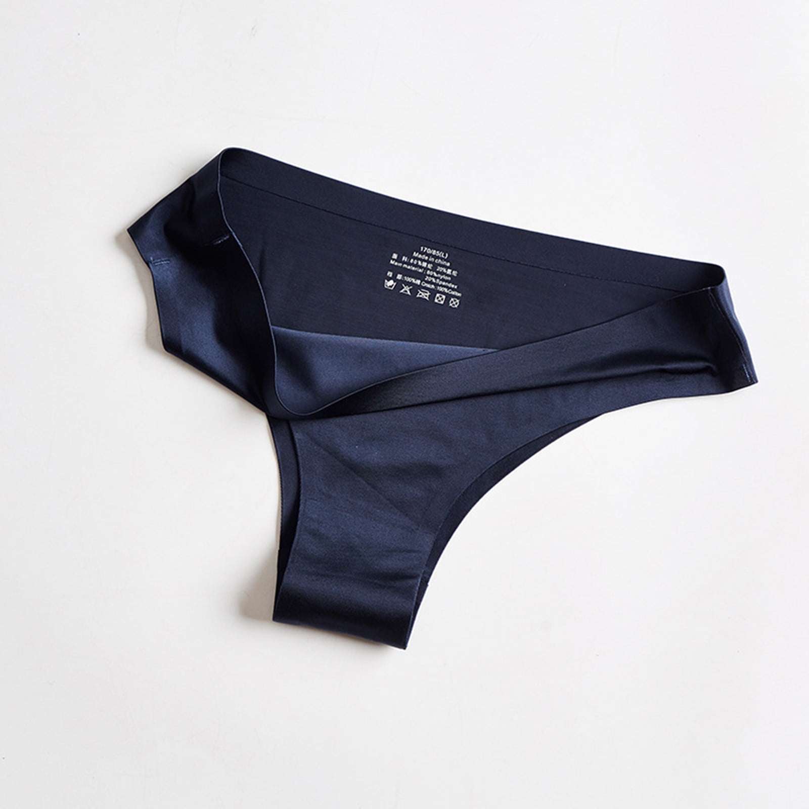 zuwimk Cotton Thongs For Women,Women Assorted Lace Underwear Cute Bow-Tie  Lingerie Thongs Black,S 