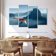 thumbnail image 3 of Elephant Stock Yosemite Hang Glider Wall Art - Horizontal Multi Panel Canvas - Living Room Wall Decor - Sports Multi Panel - Blue And Orange Decor - 68" x 42", 3 of 8