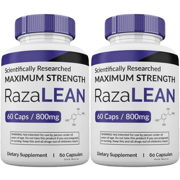 (2 Pack) Official RazaLean Pills, 2022 Formula, 120 Capsules, Dietary