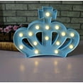 thumbnail image 2 of WE Star Marquee Sign Lights, LED Marquee LightsSign Marquee Night Light for Kids Room Lamp Battery Operated (Yellow Crown), 2 of 4