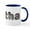 White/Navy Inside, variant on CafePress - Bertha Wolf Mugs - 11 oz Ceramic Mug - Novelty Coffee Tea Cup