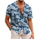 thumbnail image 3 of Camisas hawaianas para hombre, camisas casuales de manga corta con botones y estampado 3D, blusas de playa tropicales para hombre, camisa de manga corta para hombre, 3 of 5