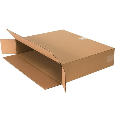 The Packaging Wholesalers Corrugated Kraft Box - Full Overlap - 24" x 5" x 18" - 25/Bundle - 250