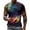 Multicolor-I, variant on Penkiiy Galaxy Printed Shirt,Mens 3D Top Blouse Novelty Graphic Breathable Quick Dry Sleeveless Beach T-Shirt L Multicolor