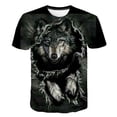 thumbnail image 1 of Camiseta con diseño de lobo y Animal para niño, ropa para niña, camiseta de moda 3D con dibujos animados para niño de 1 a 14 años, camiseta informal de verano para niños de Hip Hop Street Top12T Gao Jinjia LED, 1 of 2
