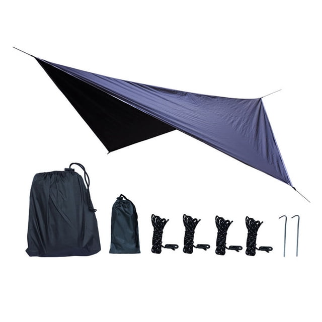 Yuarrent Toldo impermeable lona al aire libre Campingammock resistente a los rayos UV toldo parasol carpas negro morado