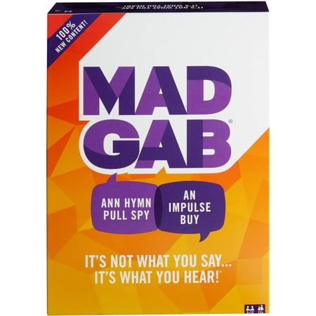 Mad Gab Timed Card Game for 2-12 Players Ages (Best Games In 2019)