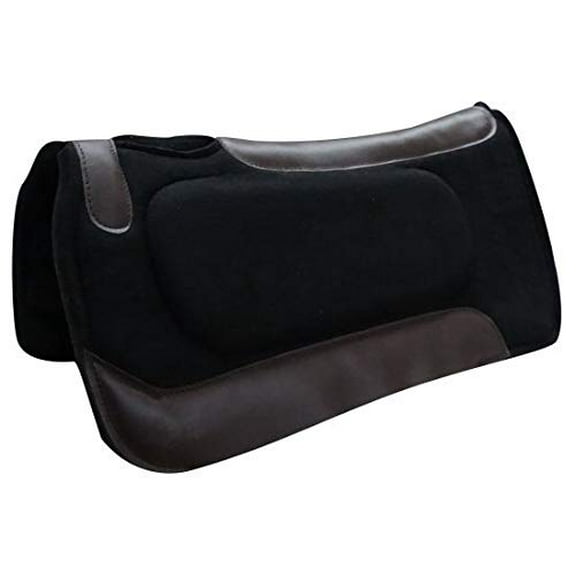Showman 31" x 31" Black Felt Built-Up Saddle Pad