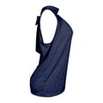 thumbnail image 6 of Womens Tops Fashion Summer Tops Casual Top High Neck Sleeveless Tshirt Beach Vacation Loose Fit Shirt, 6 of 6