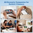 thumbnail image 6 of Protective Case for Nintendo Switch 2, Ultra-Thin Dockable Hard Shell Cover with Full Protection, Supports Stand Use and Charging Dock for Switch 2, 6 of 6
