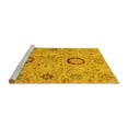 thumbnail image 2 of Ahgly Company Machine Washable Indoor Rectangle Abstract Yellow Modern Area Rugs, 2' x 5', 2 of 4