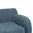 thumbnail image 2 of Modern Sofa Couch,Compression Sofa,3-Seat Upholstered Sofa Furniture for Small Space,Apartment,No Assembly Required,Dark Blue, 2 of 8