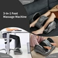 thumbnail image 2 of Gymax Rolling Foot Massager Shiatsu Foot Massage Machine w/ Remote Control Grey, 2 of 9