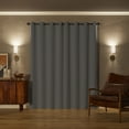thumbnail image 2 of Sun Zero Oslo Extreme 100% Blackout Grommet Curtain Panel, 52"X63", Silver Gray, 1-Piece Single Panel, 2 of 10